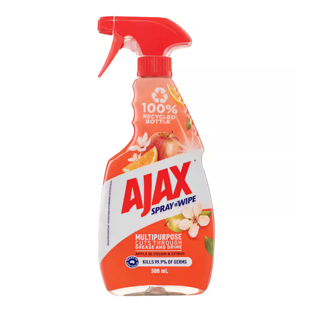 AJAX 500mL SPRAY N WIPE MULTIPURPOSE APPLE BLOSSOM AND CITRUS