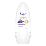 [3 for $12]DOVE 50mL ROLL ON DEODORANT WITH LAVENDER & ROSE EXTRACT