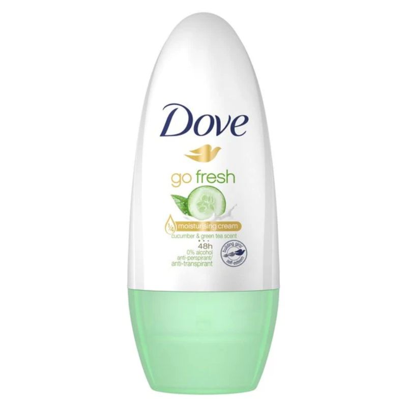 [3 for $12] DOVE 40ml ROLL ON DEODORANT GO FRESH CUCUMBER AND GREEN TEA SCENT