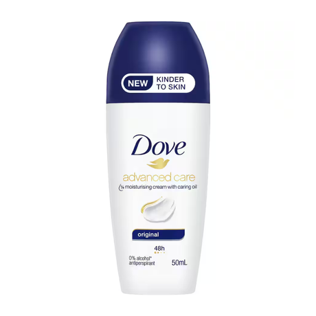 DOVE 50mL ROLL ON DEODORANT ADVANCED CARE 48H ORIGINAL