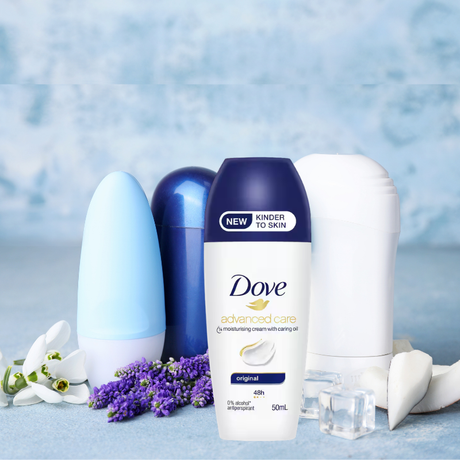 DOVE 50mL ROLL ON DEODORANT ADVANCED CARE 48H ORIGINAL