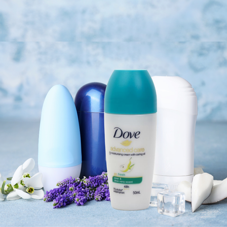DOVE 50mL DEODORANT ROLL ON ADVANCED CARE 48H GO FRESH PEAR AND ALOE VERA SCENT