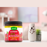 AIRALL 226g AIR FRESHENER SOLID 3 IN 1 ODOUR ELIMINATOR INFUSED WITH ESSENTIAL OILS RASPBERRY