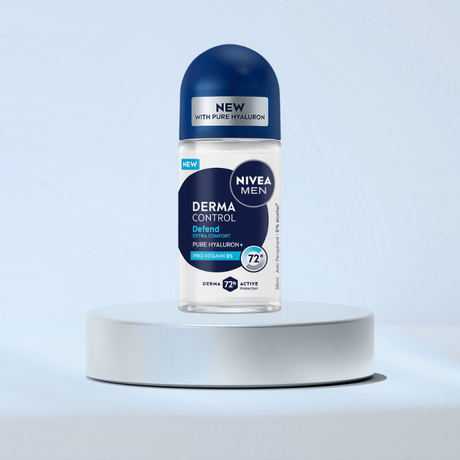NIVEA 50mL ANTIPERSPIRANT ROLL ON MEN DERMA CONTROL 72H PRO VITAMIN B5