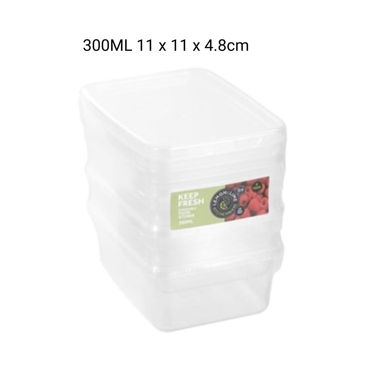 [3 for $12] KEEP FRESH FOOD CONTAINERS 3PACK 300ML