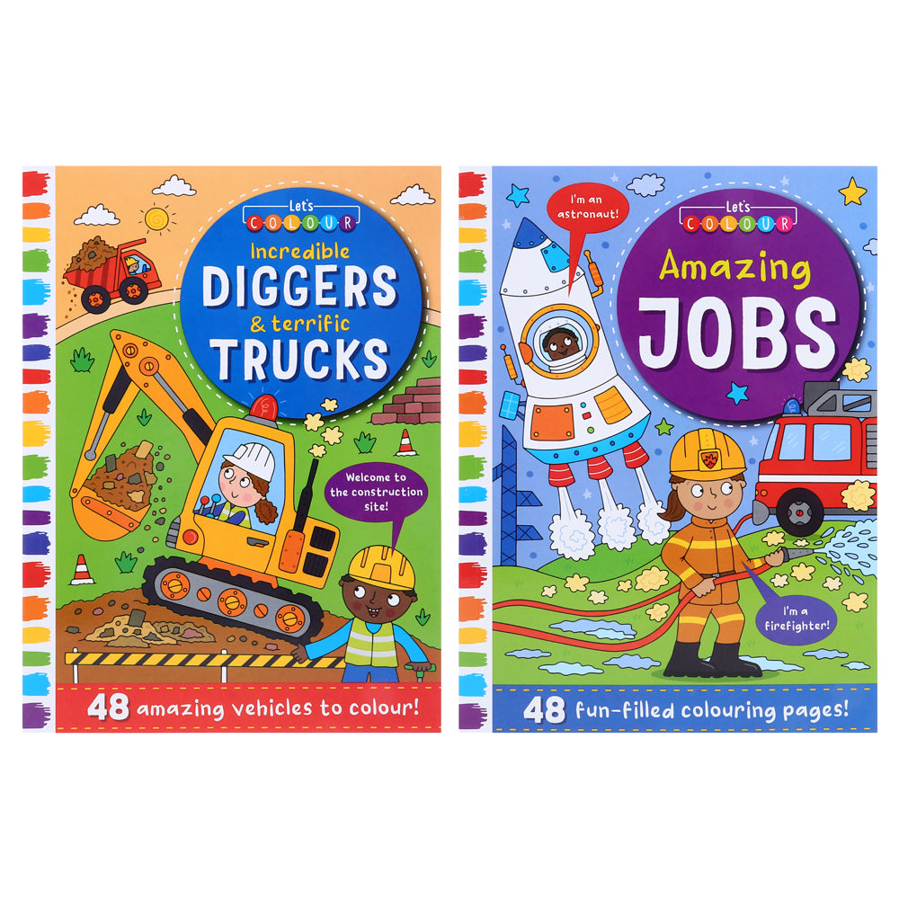 Kids Colouring Book Amazing Jobs 48pg