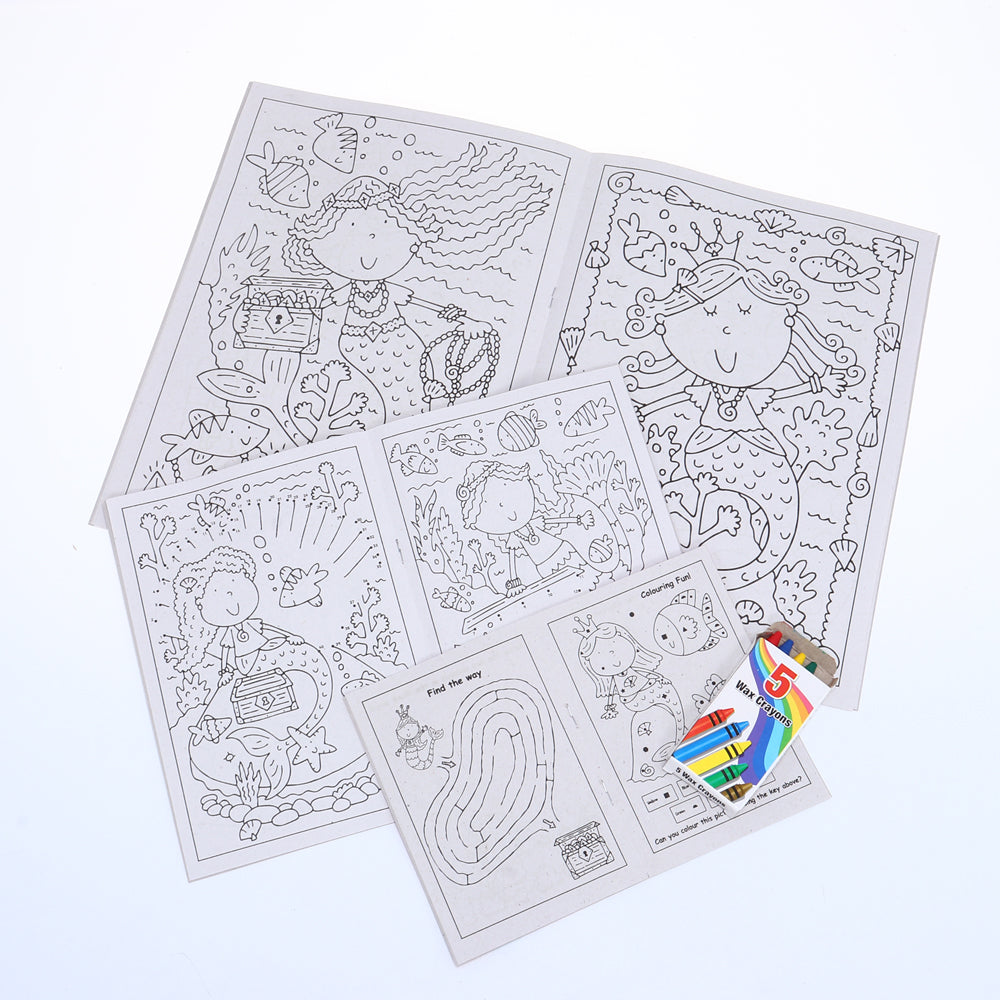 Kids Colouring Pack with Crayons
