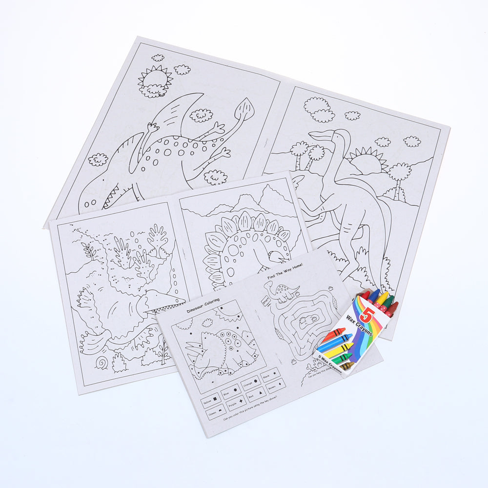 Kids Colouring Pack with Crayons