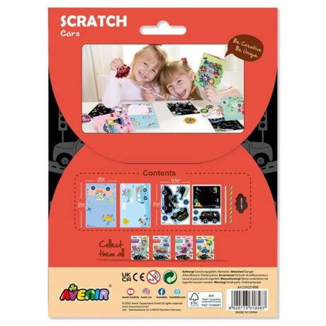 Avenir Scratch Car Greeting Cards