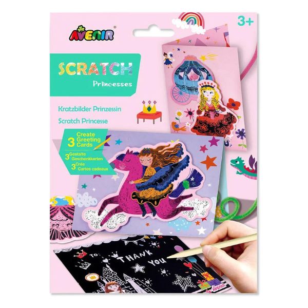 Avenir Scratch Princess Greeting Cards