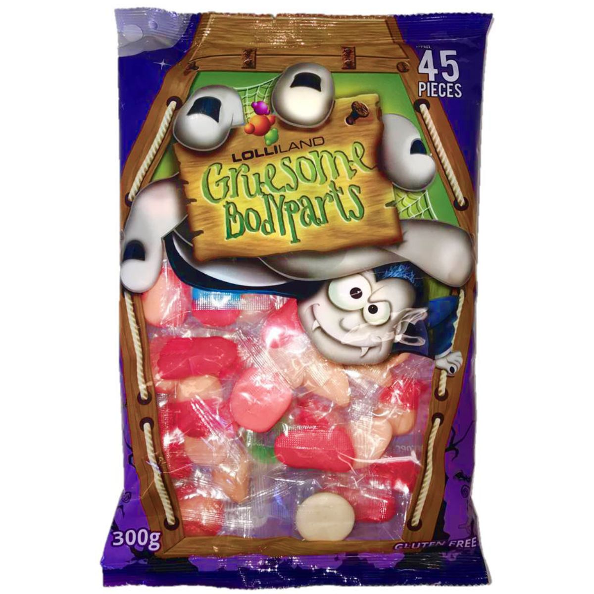 Gummi Body Parts Coffin 300g