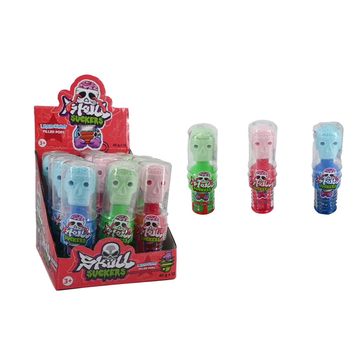 Skull Suckers Gel Pops 40g x 12