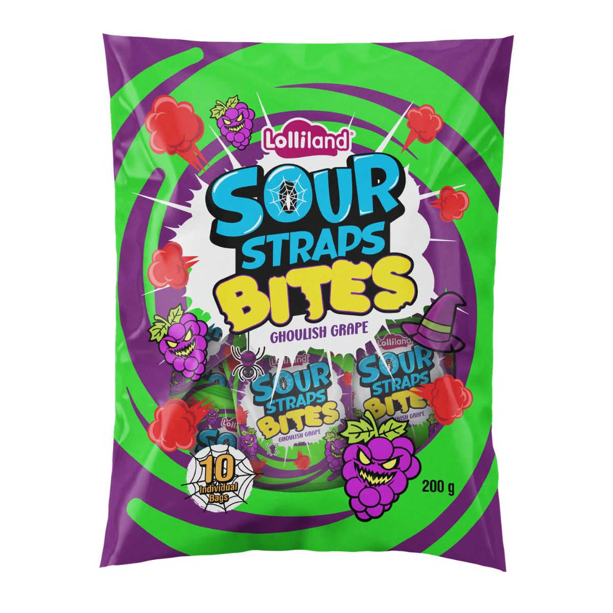 Sour Straps Halloween Bites 200g