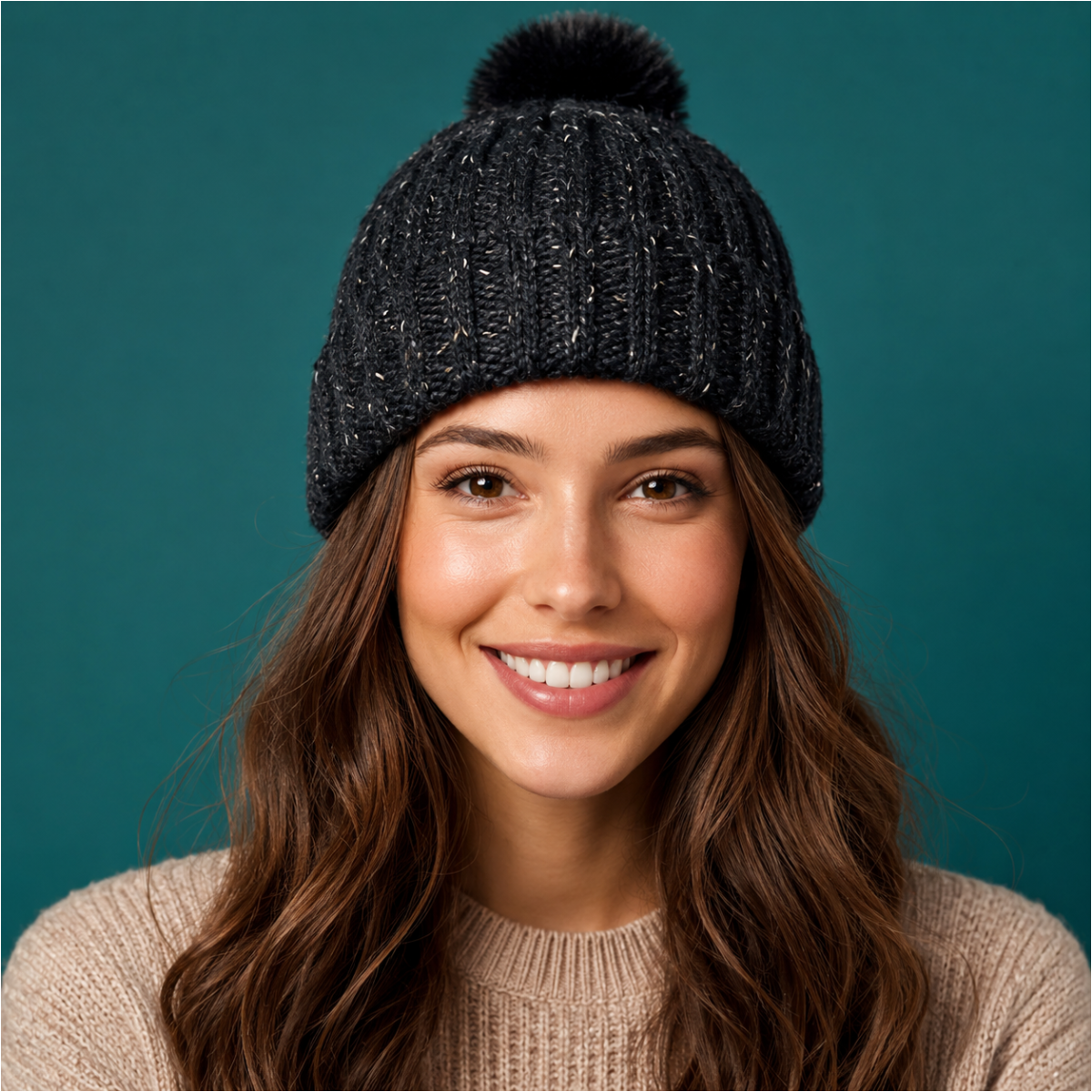 Ladies Heat Insulate Knit with Sparkle – Warm Winter Knitwear