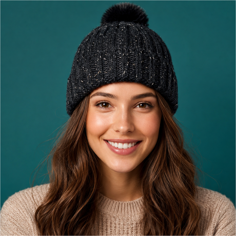 Ladies Heat Insulate Knit with Sparkle – Warm Winter Knitwear