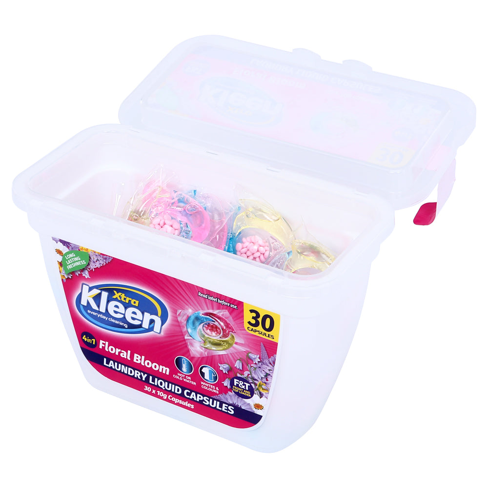 Laundry Liquid Capsule Disc Pods 30pk 4 in 1 – Floral Bloom