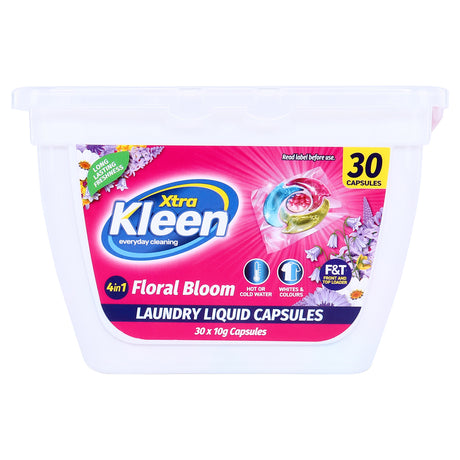 Laundry Liquid Capsule Disc Pods 30pk 4 in 1 – Floral Bloom