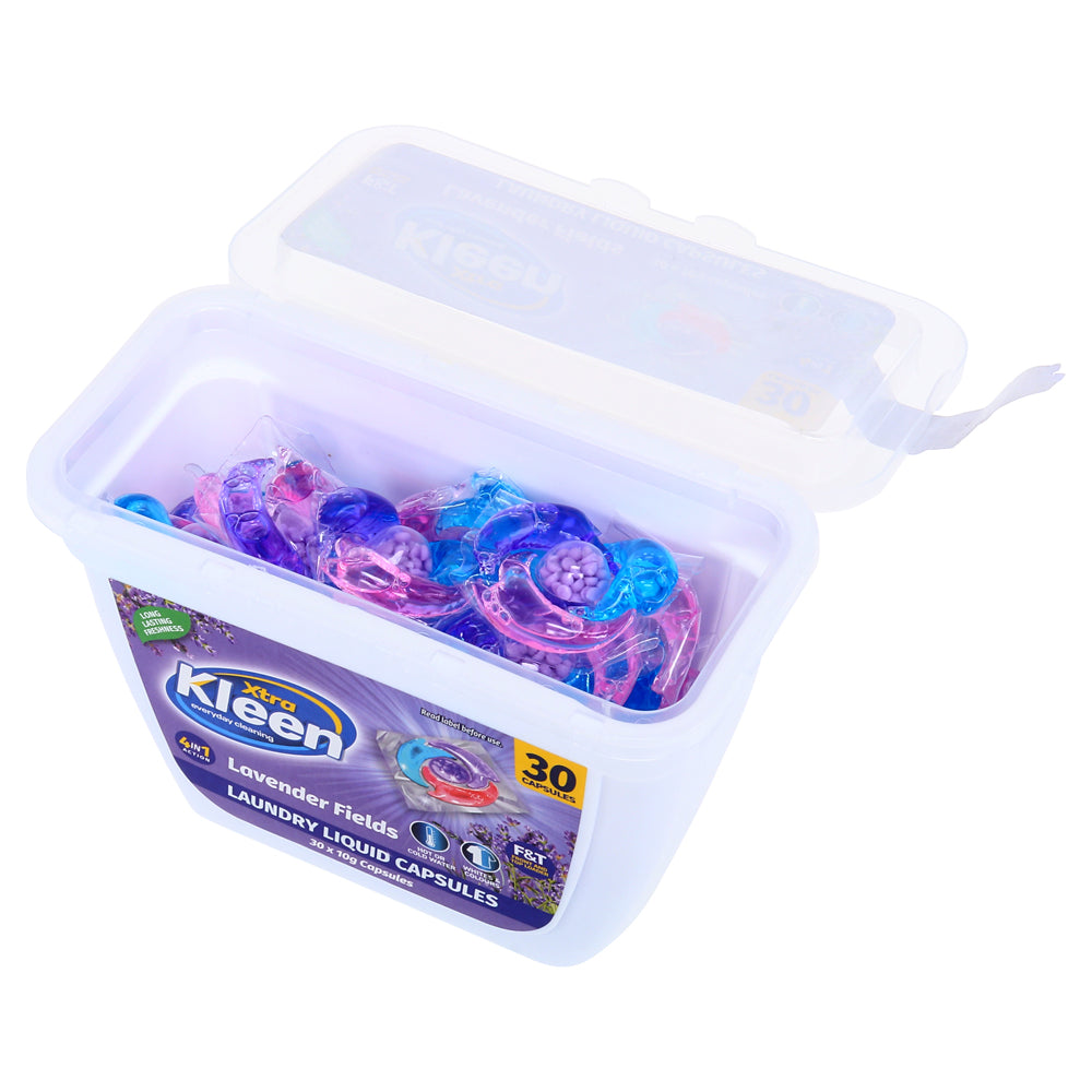 Laundry Liquid Capsule Disc Pods 30pk 4 in 1 – Lavender Fields
