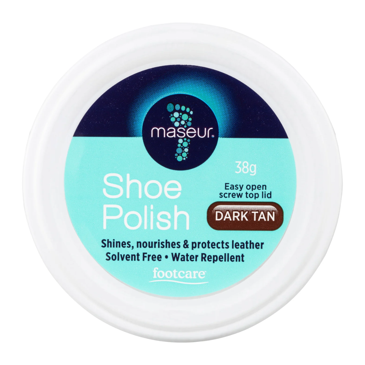 Maseur Footcare Shoe Polish 38g - Dark Tan