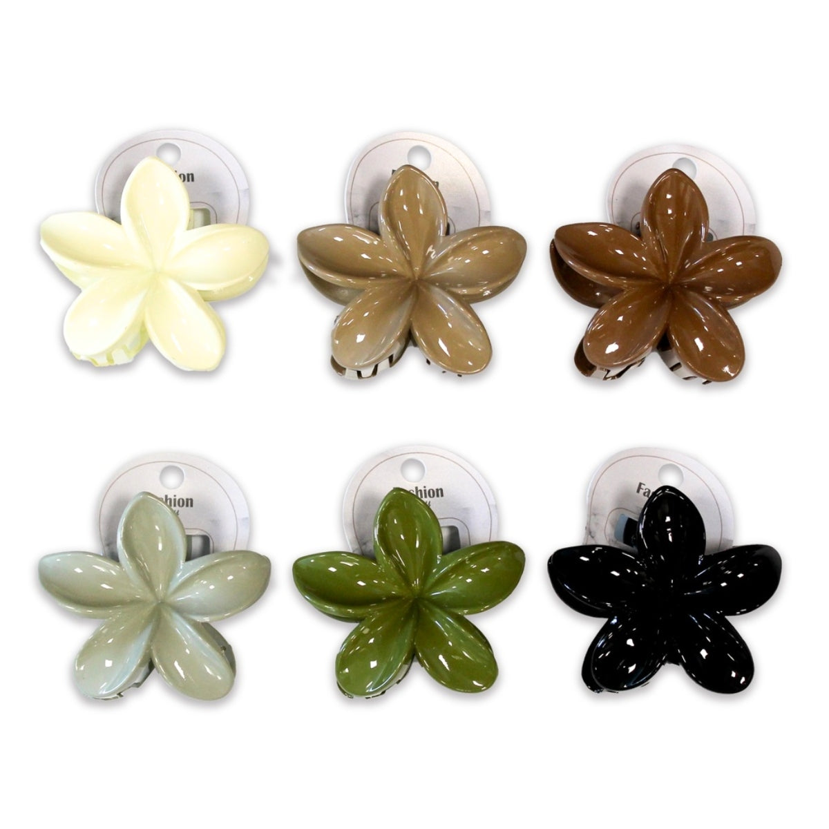 Matte Frangipani Hair Clip 8cm