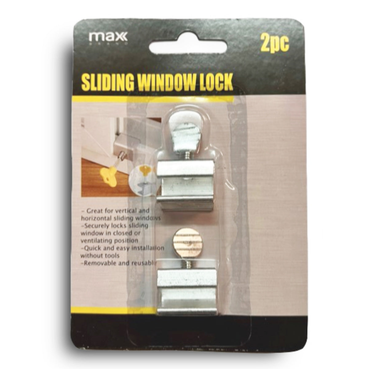 Maxcare Sliding Window Lockers 25mm x 2PC