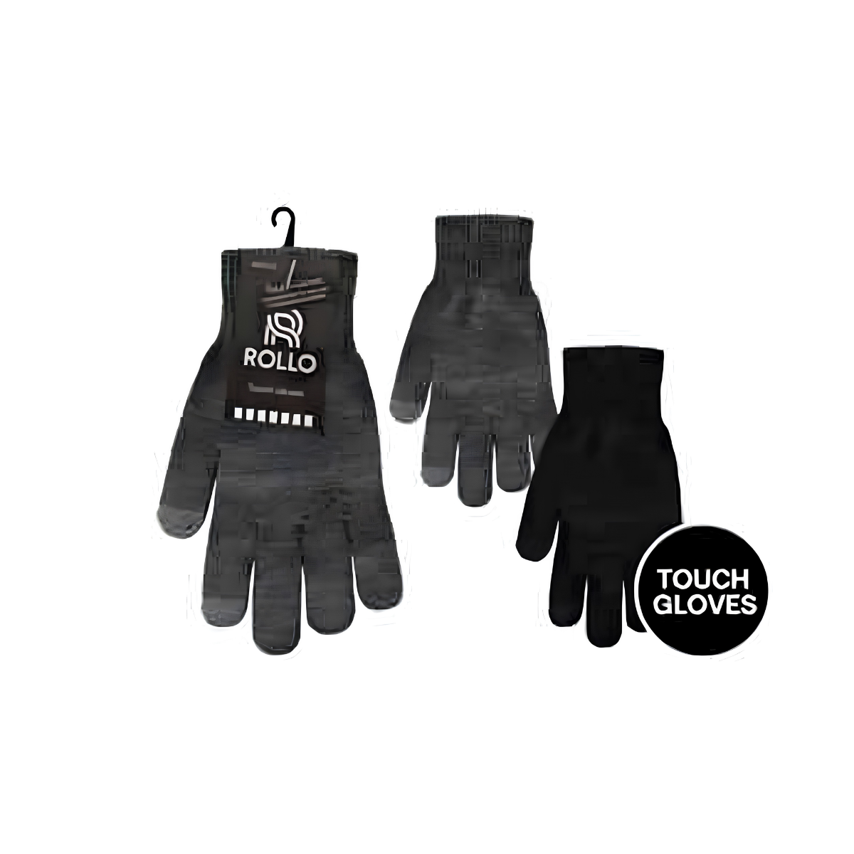 Men’s knit touchscreen winter gloves assorted styles
