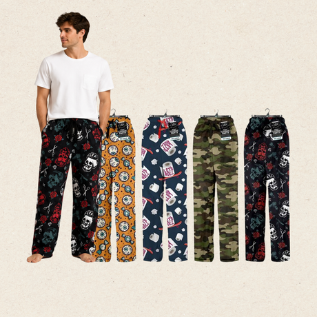 Men’s PJ Lounge Pants with Pockets – Comfortable Sleepwear M–3XL