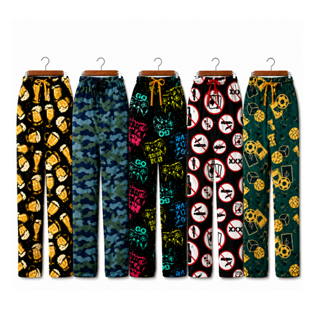 Men’s PJ lounge pants with pockets in assorted sizes M to 3XL