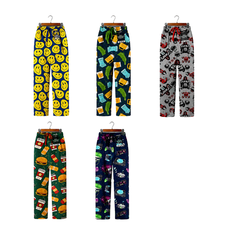 Men’s PJ lounge pants with side pockets available in sizes M to 3XL