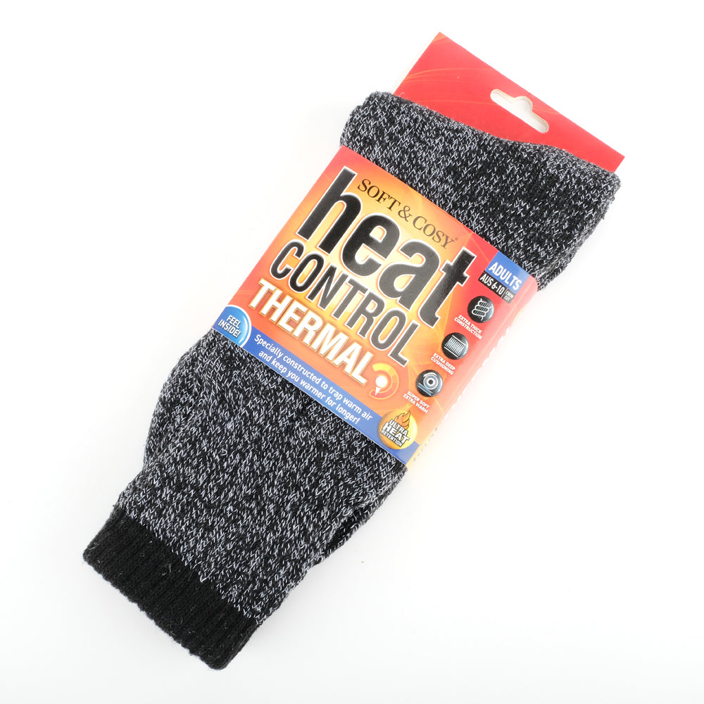 Mens Black Thermal Socks NZ – Warm Crew Socks