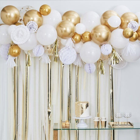 Metallic Gold Chrome Balloons – Luxury Event Decoration