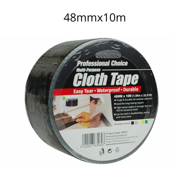 Cloth Tape 48mm x 10m Black