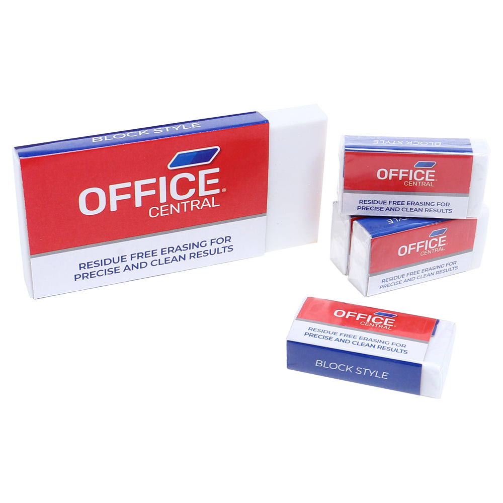 Eraser 5 Pack School Set