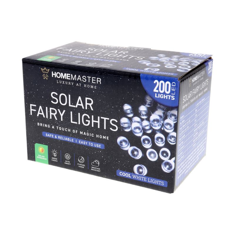 light solar fairy light 200LED 13.5M cool white