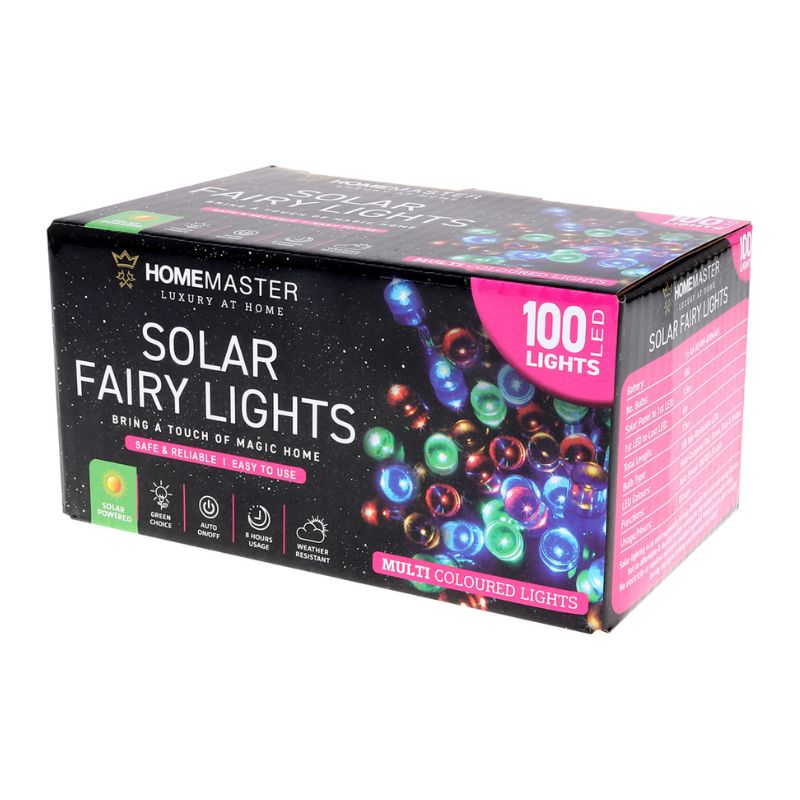 light solar fairy light 100LED 7.5M multiclour
