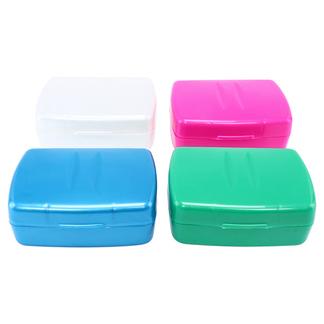 Soap Holder Travel Case 10.5cm x 7.5cm x 4cm - 4 Assorted Colours
