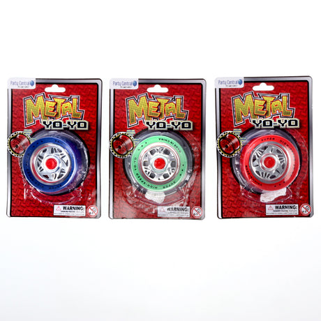 Yoyo Metal Wheel Design Blue, Green &amp; Red