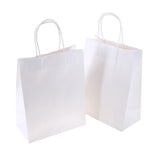 Craft Paper Bags White 27cm x 22cm x 11cm 2pk