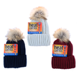 BEANIE WOMENS HEAT CONTROL THERMAL LINED POM
