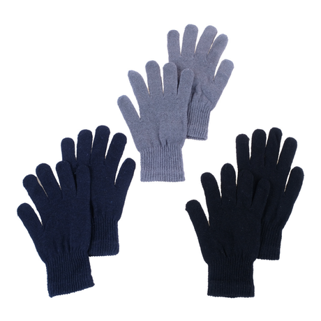 GLOVES MENS BASIC KNIT