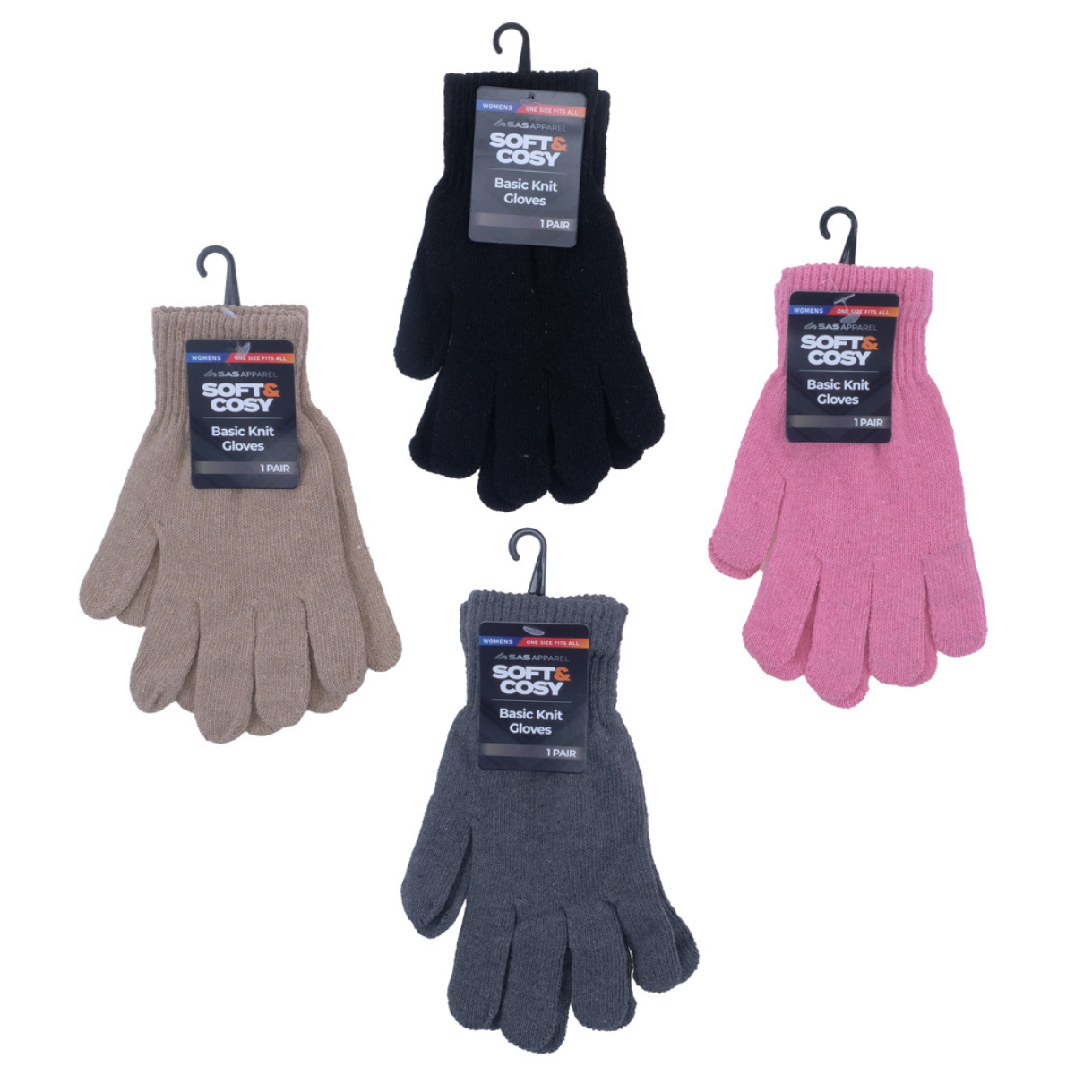 GLOVES WOMENS BASIC KNIT