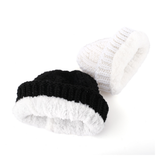 BEANIE WOMENS HEAT CONTROL THERMAL LINED CHUNKY RIBBED KNIT