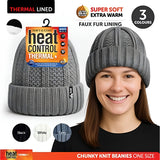 Womens Chunky Ribbed Beanie NZ – Thermal Warm Knit Hat