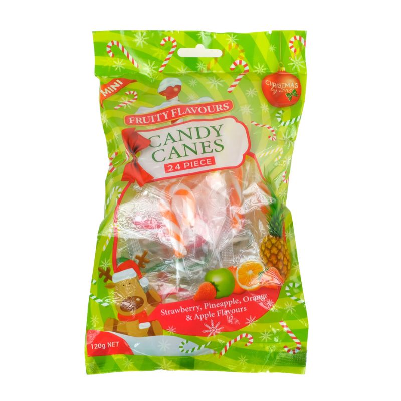 Candy Cane Mini Fruity Flavours 24pk 5g