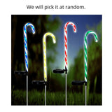 light Solar stake christmas striped