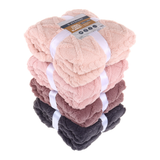 BLANKET CORAL FLEECE EMBOSSED 125CM X 150CM ASSORTED COLOURS