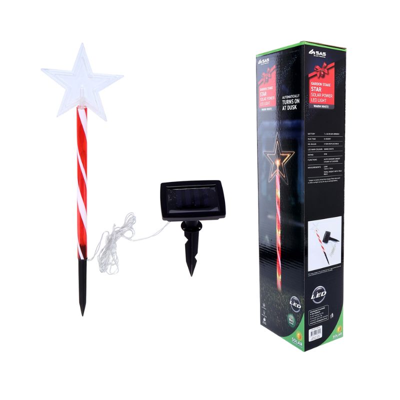 light stake star 5LED warm white