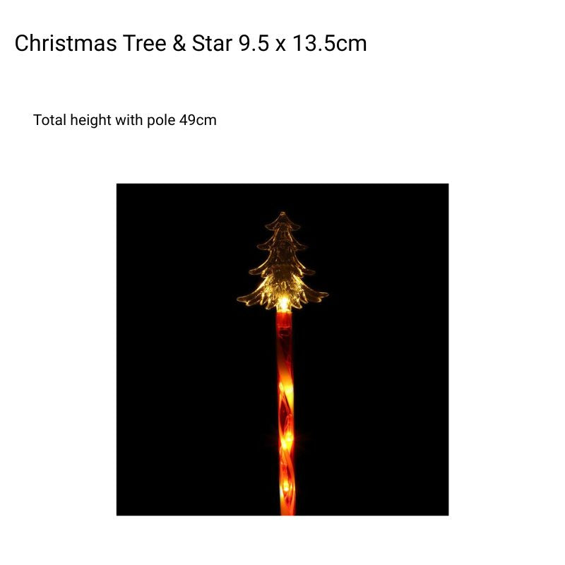 light stake 3D tree 5LED warm white