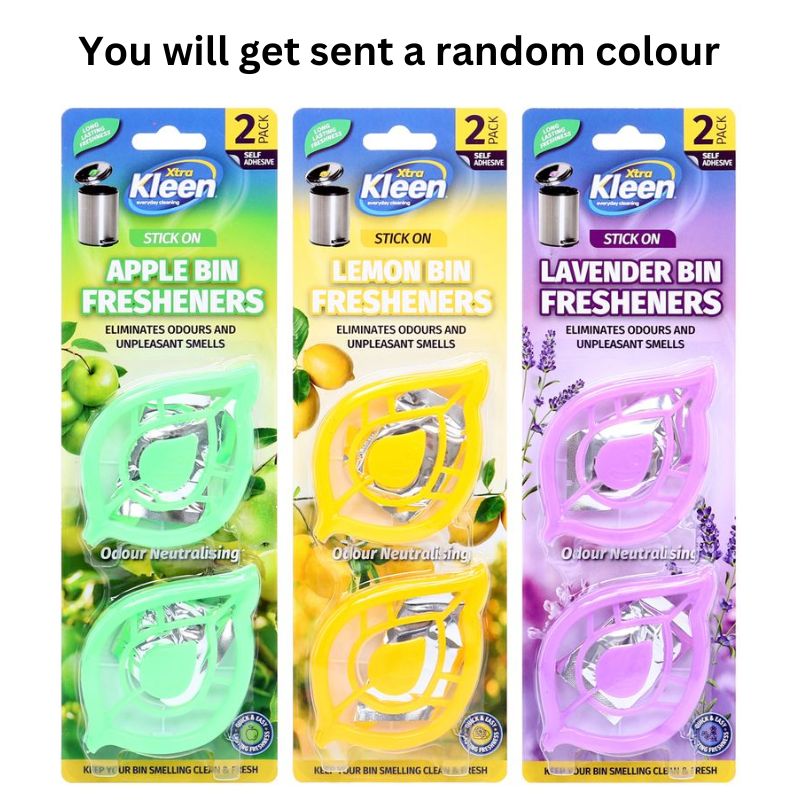 Bin Freshener & Deodoriser (Stick On) 2pk - Scents: Apple Lavender Lemon