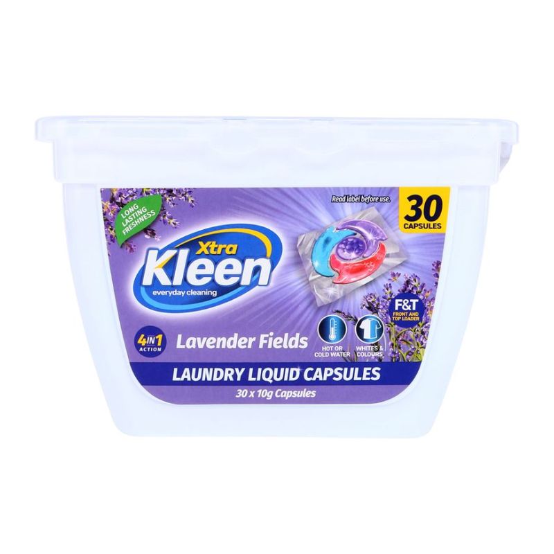 Laundry Liquid Capsule Disc Pods 30pk (4-in-1) - Lavender Fields